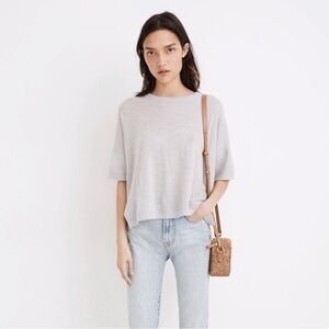 MADEWELL XXS Re)sponsible Weightless Cashmere Sweater Tee MC908
